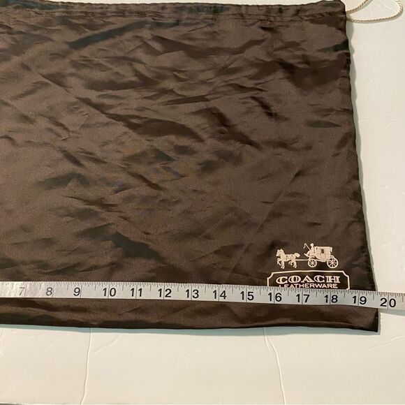 COACH Satin Brown Dust Bag Drawstring 15x19.5 - Picture 5 of 6